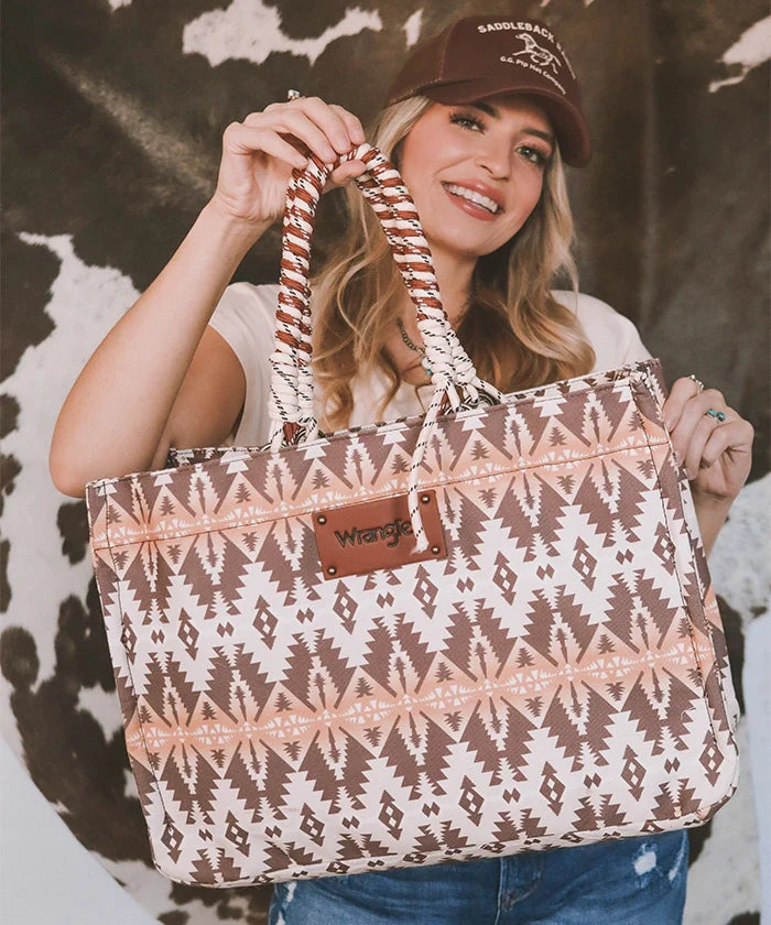 Wrangler Southwestern Print Tote Bag