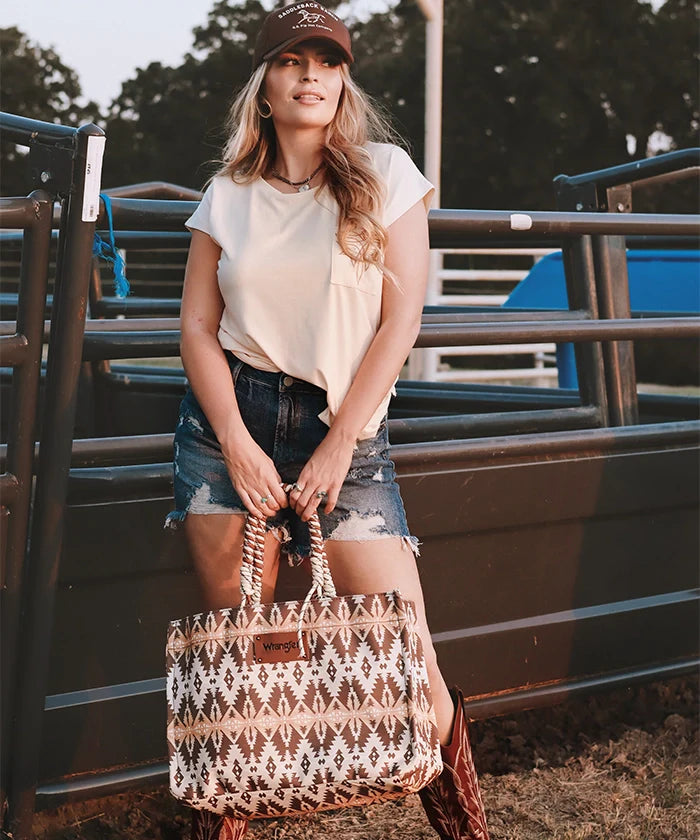 Wrangler Southwestern Print Tote Bag