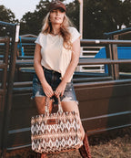 Wrangler Southwestern Print Tote Bag