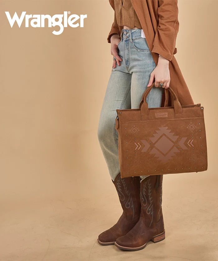 Wrangler Aztec Studded Tote Bag Collection