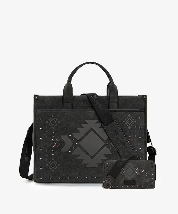 Wrangler Aztec Studded Tote Bag Collection
