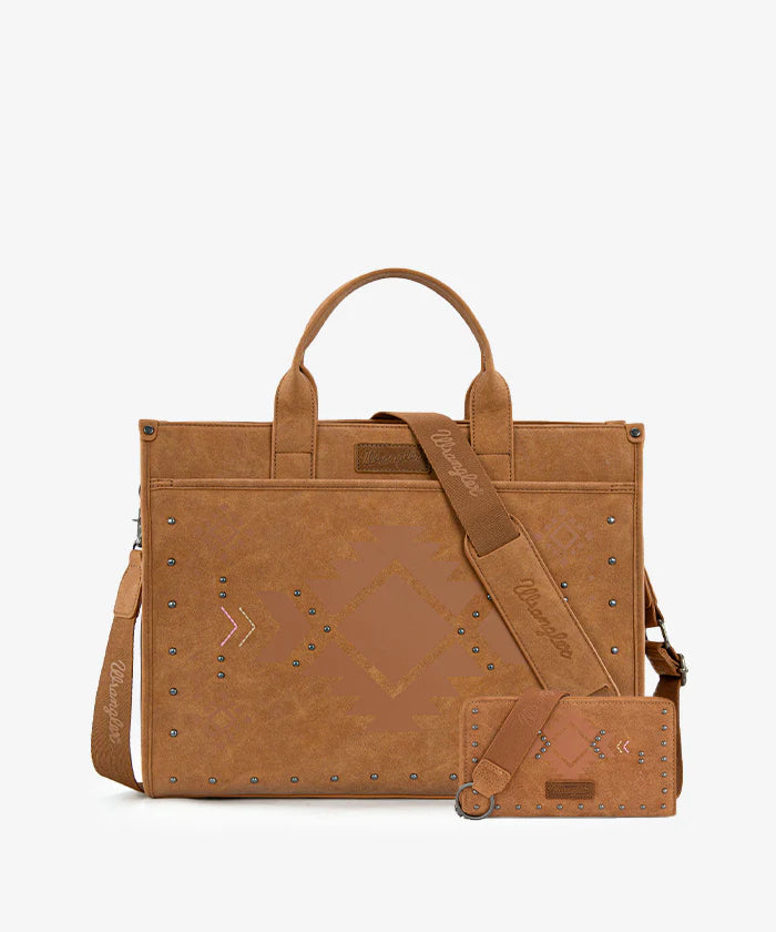 Wrangler Aztec Studded Tote Bag Collection