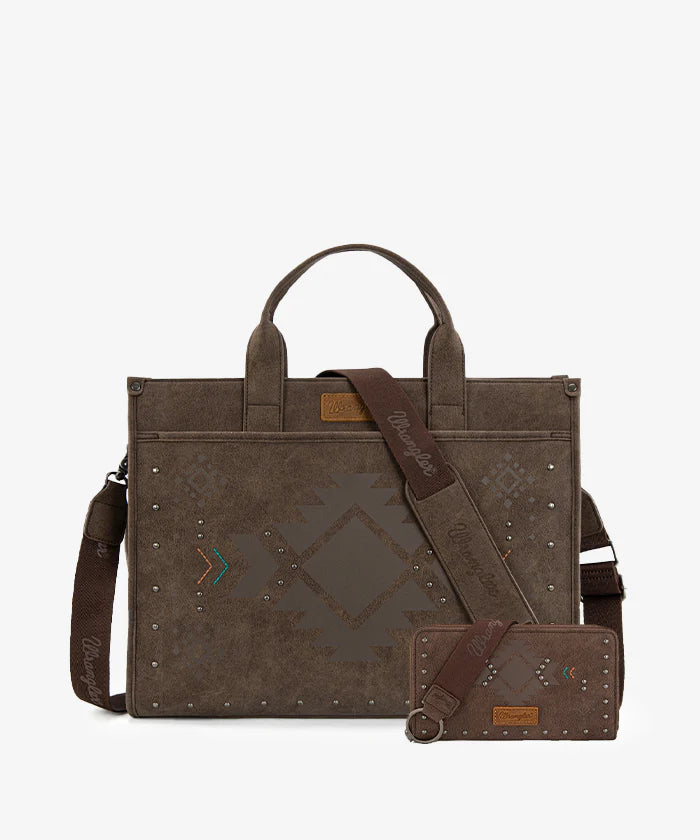 Wrangler Aztec Studded Tote Bag Collection