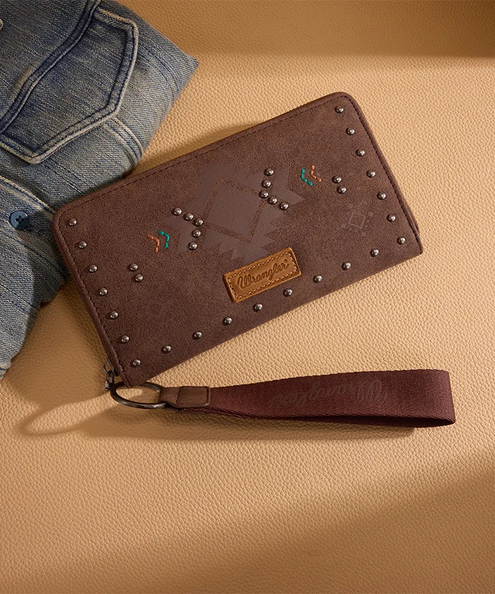 Wrangler Aztec Studded Tote Bag Collection