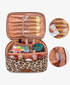 Wrangler Leopard PU Makeup Bag