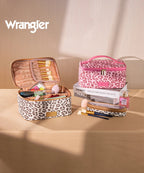 Wrangler Leopard PU Makeup Bag