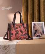 Wrangler Cowboy Print Concealed Carry Tote Bag