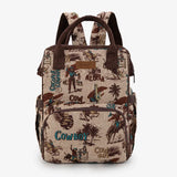 Wrangler Cowboy Print Diaper Bag