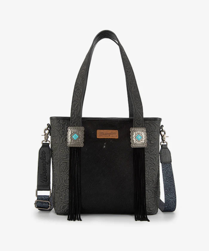 Wrangler Cowhide Fringe Concealed Carry Purse