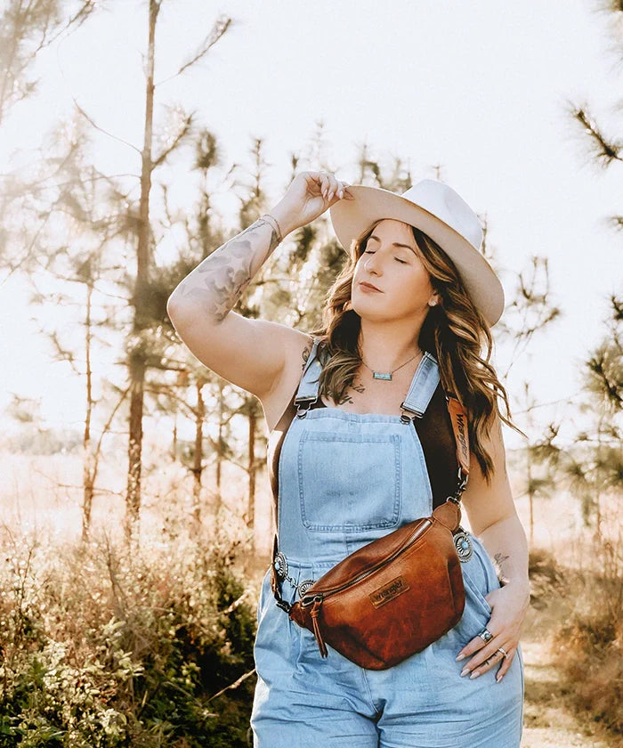 Wrangler Full Grain Leather Fanny Pack
