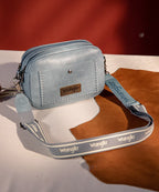 Wrangler Dual Zipper Stitch Crossbody Bag
