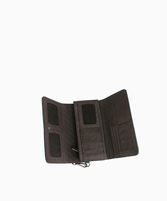 Montana West Whipstitch Studded Wallet