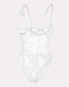 Crotchless Lace Mini Bodysuit