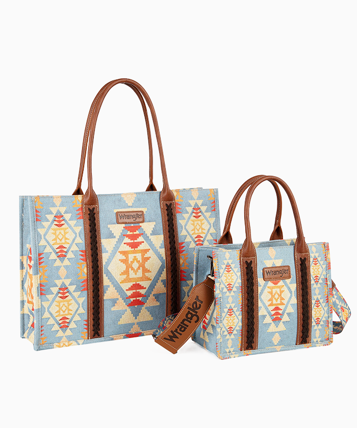 Wrangler Southwestern Print Tote Bag Set