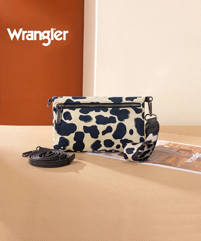 Wrangler All-over Cow Print Wide Tote Bag Collection