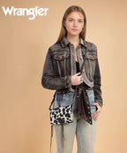 Wrangler All-over Cow Print Wide Tote Bag Collection