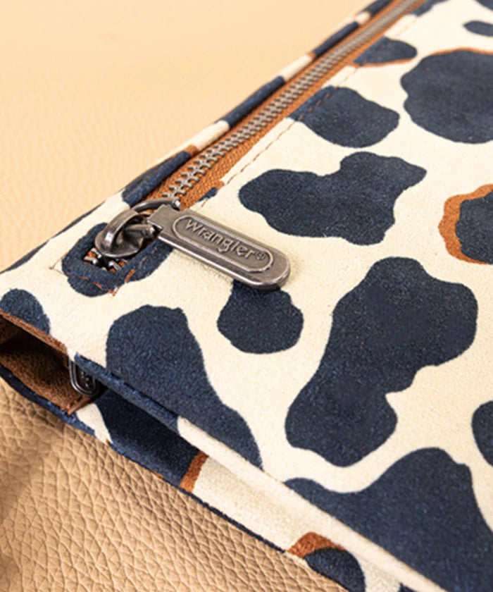 Wrangler All-over Cow Print Wide Tote Bag Collection