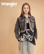 Wrangler All-over Cow Print Wide Tote Bag Collection