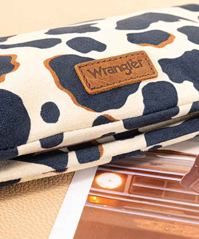Wrangler All-over Cow Print Wide Tote Bag Collection