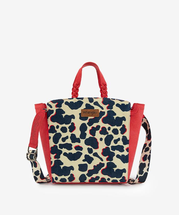 Wrangler All-over Cow Print Wide Tote Bag Collection