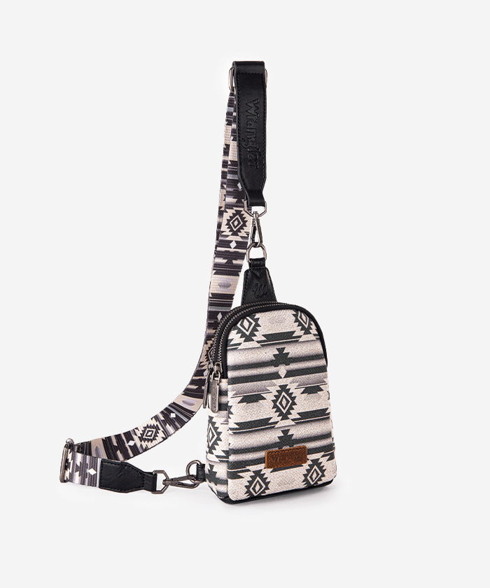 Wrangler Southwestern All-over Aztec Print Sling Bag - Limited Stock