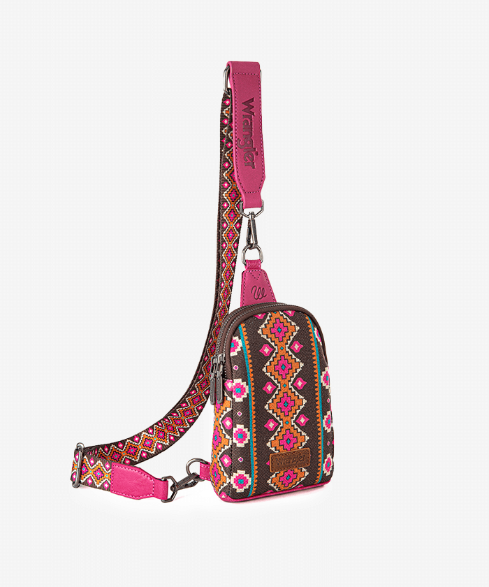 Wrangler Southwestern All-over Aztec Print Sling Bag - Limited Stock