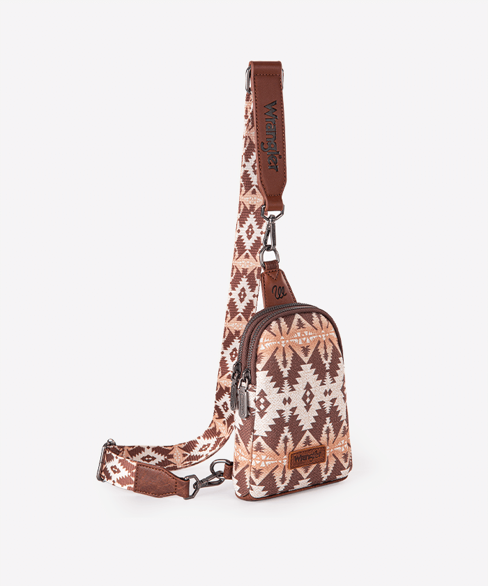 Wrangler Southwestern All-over Aztec Print Sling Bag