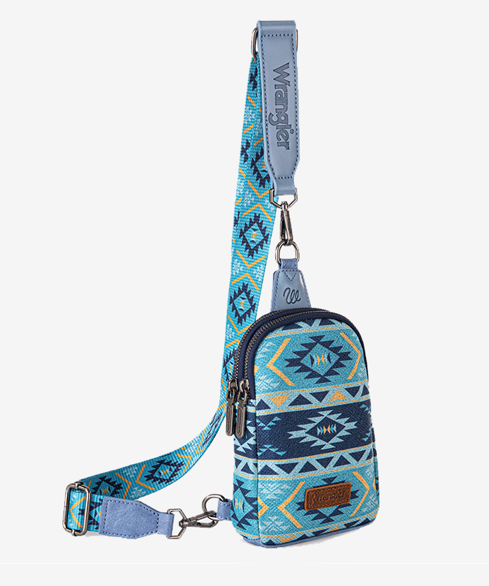 Wrangler Southwestern All-over Aztec Print Sling Bag - Limited Stock