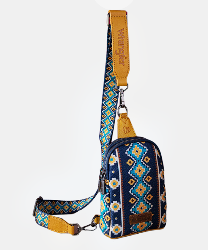 Wrangler Southwestern All-over Aztec Print Sling Bag - Limited Stock