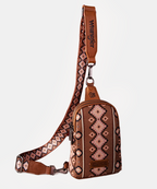 Wrangler Southwestern All-over Aztec Print Sling Bag - Limited Stock