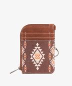 Wrangler All-over Aztec Print Mini Zip Card Case