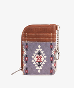 Wrangler All-over Aztec Print Mini Zip Card Case