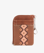 Wrangler All-over Aztec Print Mini Zip Card Case