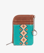 Wrangler All-over Aztec Print Mini Zip Card Case