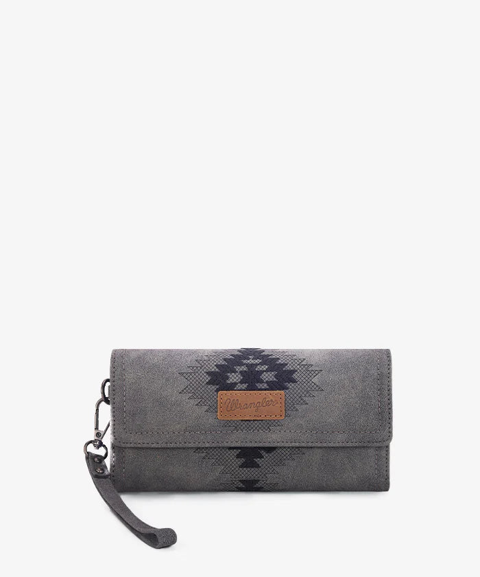 Wrangler Aztec Embroidered Wallet