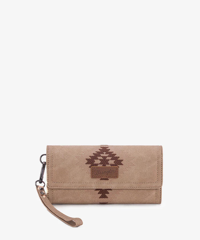 Wrangler Aztec Embroidered Wallet