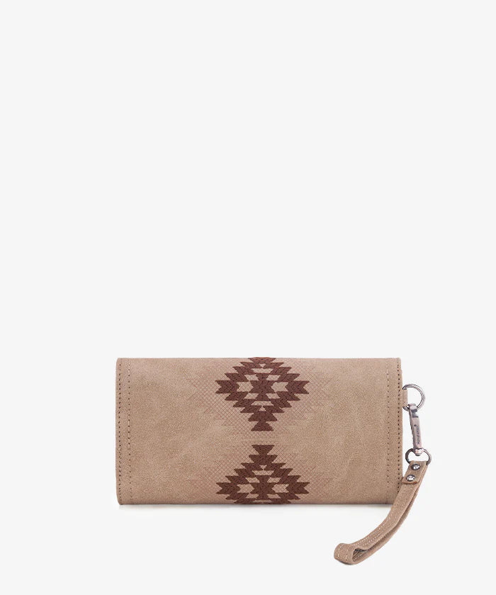 Wrangler Aztec Embroidered Wallet