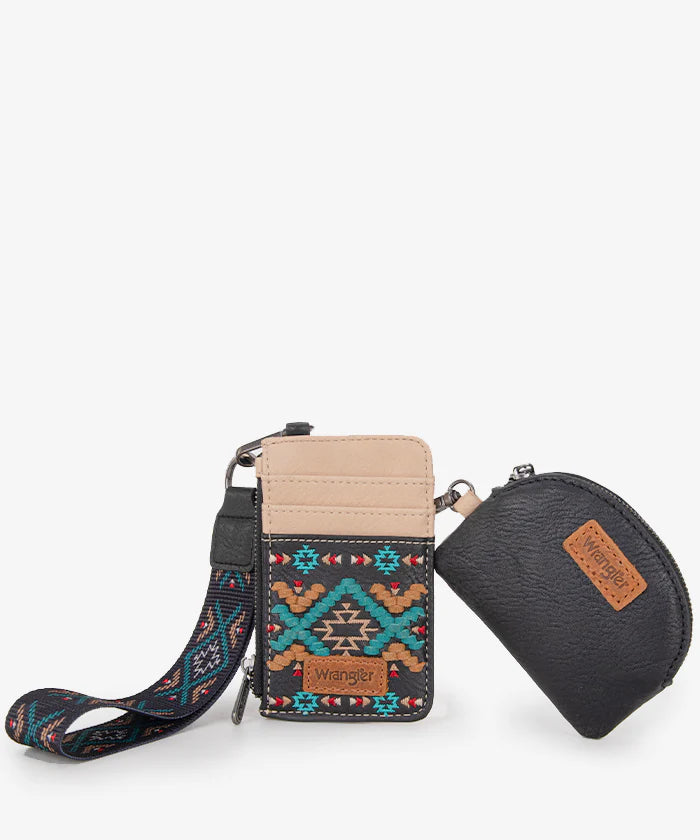 Wrangler Aztec Embroidered Whipstitch Sling Bag