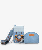 Wrangler Aztec Embroidered Whipstitch Sling Bag