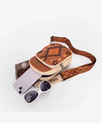 Wrangler Aztec Embroidered Whipstitch Sling Bag
