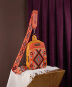 Wrangler Aztec Embroidered Whipstitch Sling Bag
