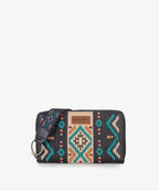 Wrangler Aztec Embroidered Whipstitch Wristlet