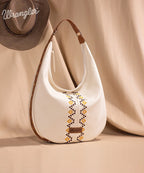 Wrangler Aztec Embroidered Wide Hobo Bag