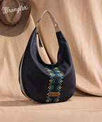 Wrangler Aztec Embroidered Wide Hobo Bag