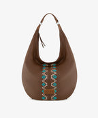 Wrangler Aztec Embroidered Wide Hobo Bag