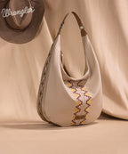 Wrangler Aztec Embroidered Wide Hobo Bag