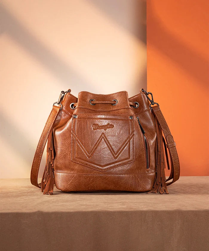 Wrangler Aztec Knitted Bucket Bag Collection