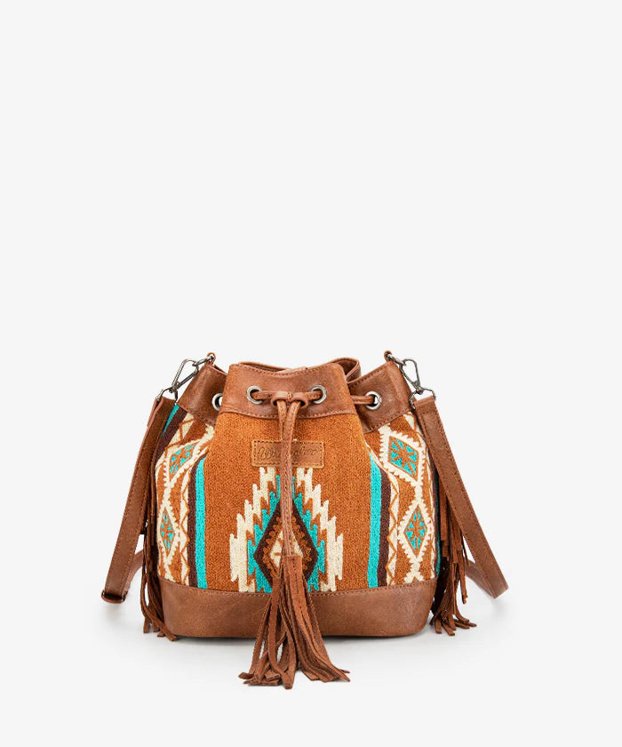 Wrangler Aztec Knitted Bucket Bag Collection