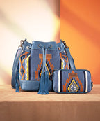 Wrangler Aztec Knitted Bucket Bag Collection
