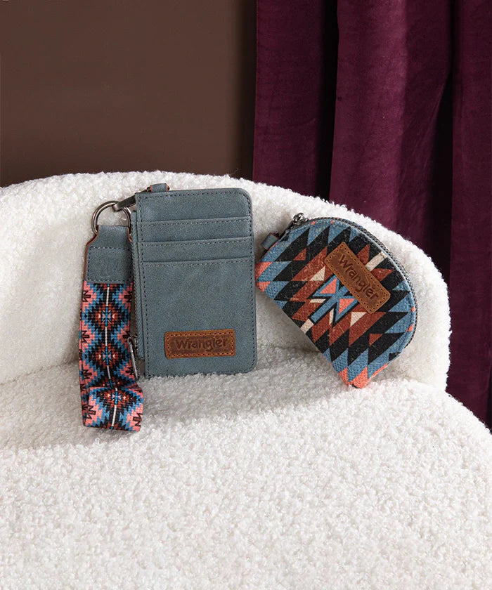 Wrangler Aztec Print Whipstitch Canvas Tote Bag Collection